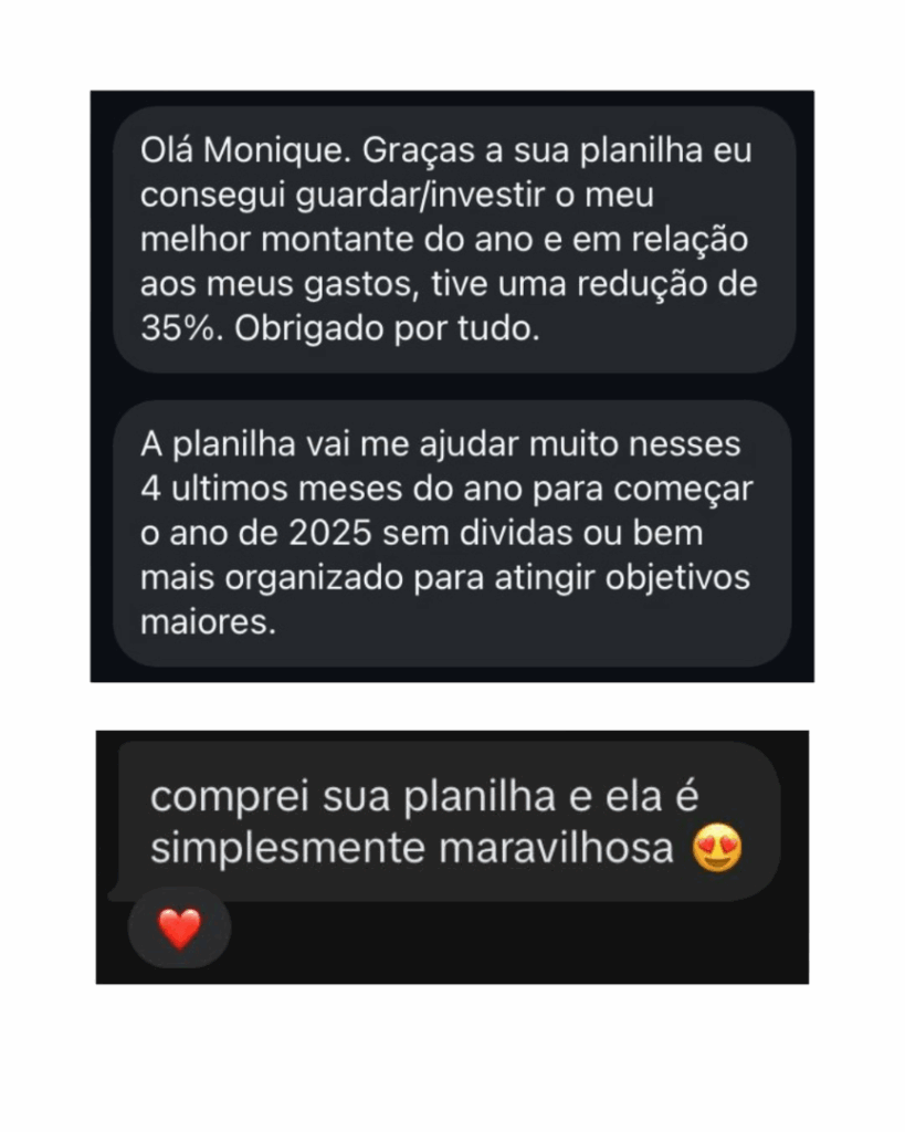 Feedback - Planilha Financeira 3